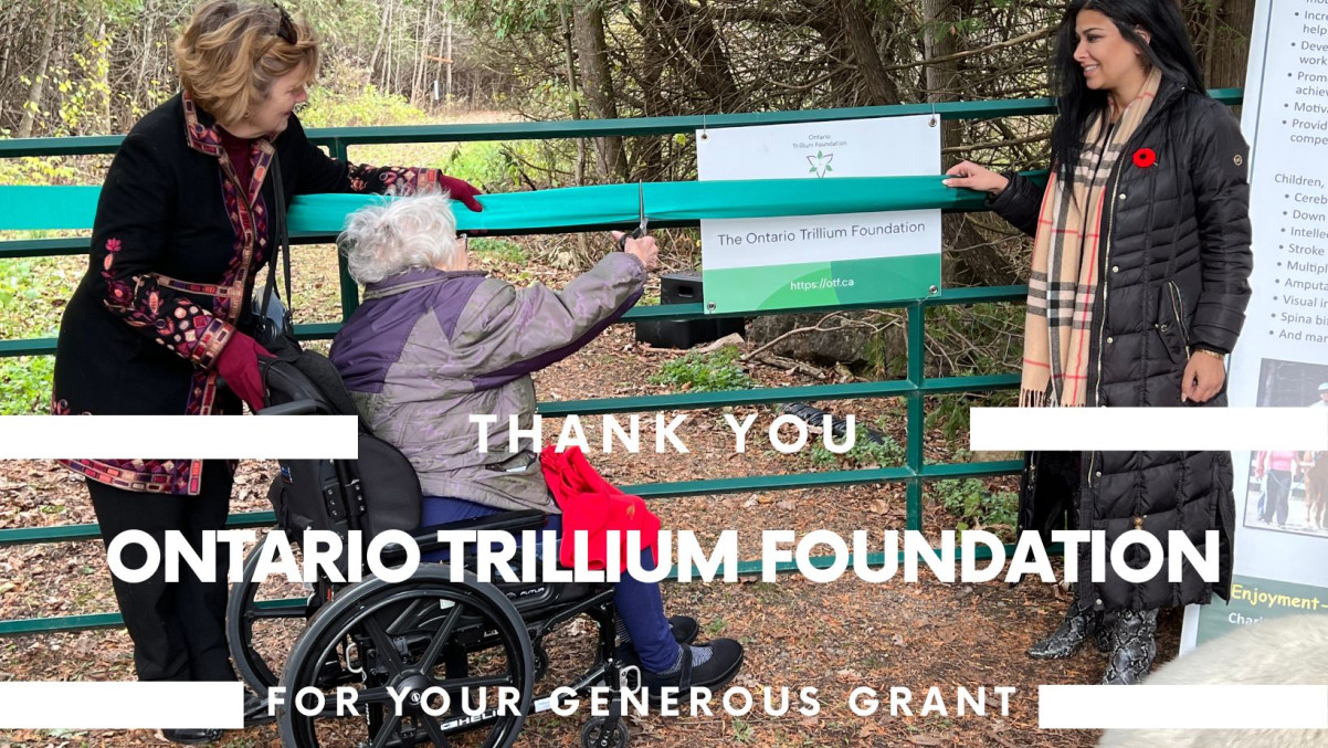 Thanks to Ontario Trillium Foundation