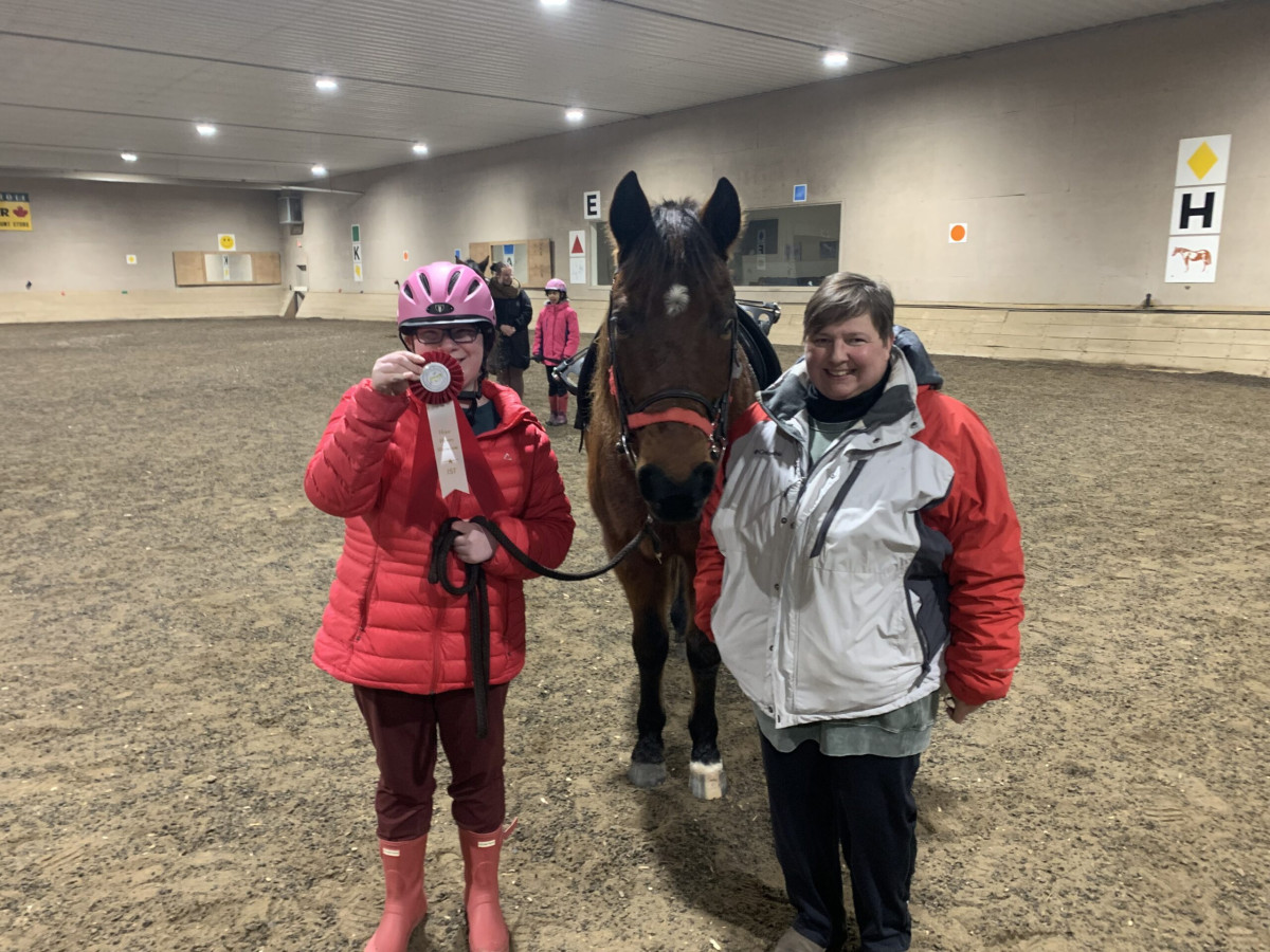 First Place Youth Rider with Horse and Helper
